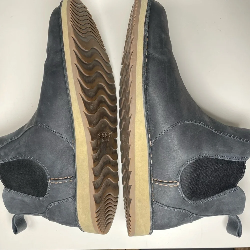 Sperry Men's, Dockyard Chelsea Boots Size 11.5M Navy Chukka Boating